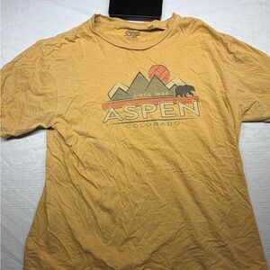 Blue 84 Aspen Colorado Graphic Tee - Mustard